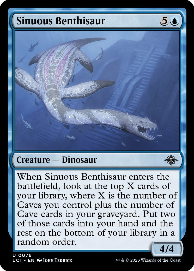 Image for Sinuous Benthisaur (76) (The Lost Caverns of Ixalan) - Magic: The Gathering