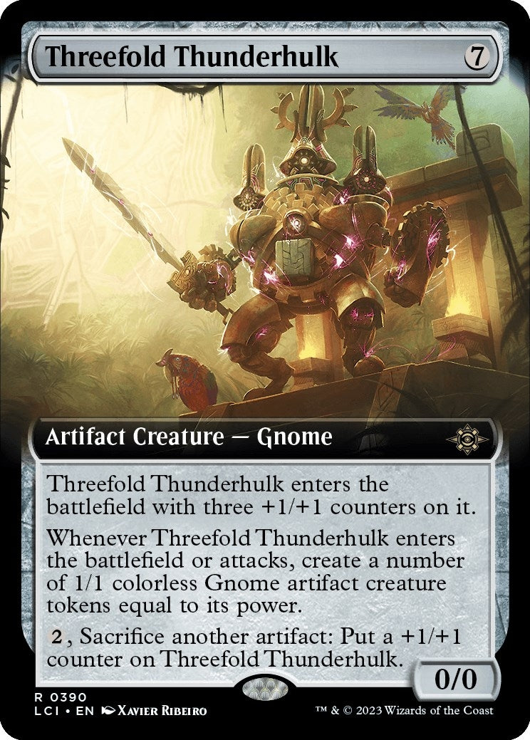 Image for Threefold Thunderhulk (Extended Art) (390) (The Lost Caverns of Ixalan) - Magic: The Gathering