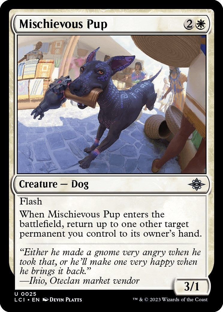 Image for Mischievous Pup (25) (The Lost Caverns of Ixalan) - Magic: The Gathering