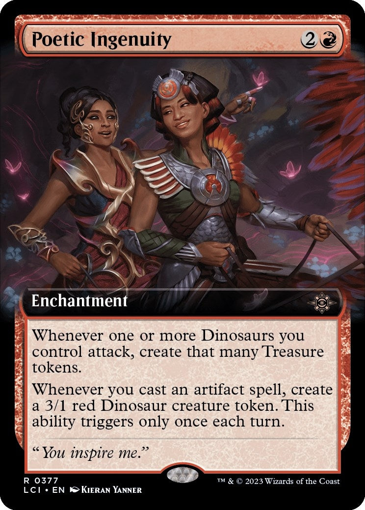 Image for Poetic Ingenuity (Extended Art) (377) (The Lost Caverns of Ixalan) - Magic: The Gathering