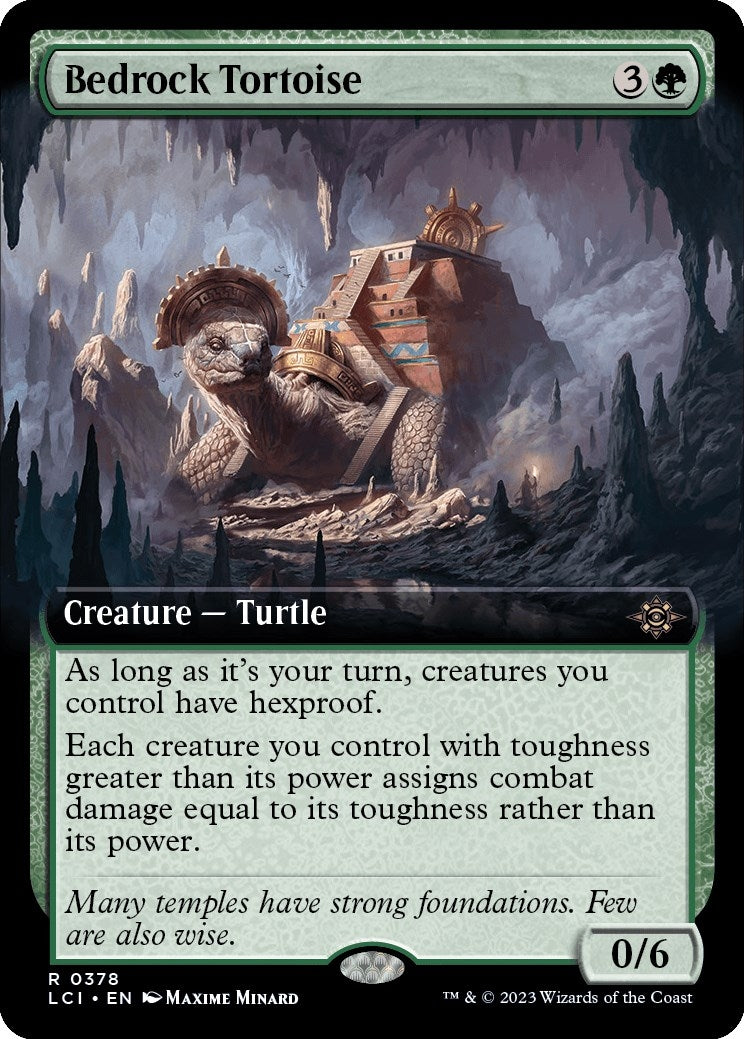 Image for Bedrock Tortoise (Extended Art) (378) (The Lost Caverns of Ixalan) - Magic: The Gathering