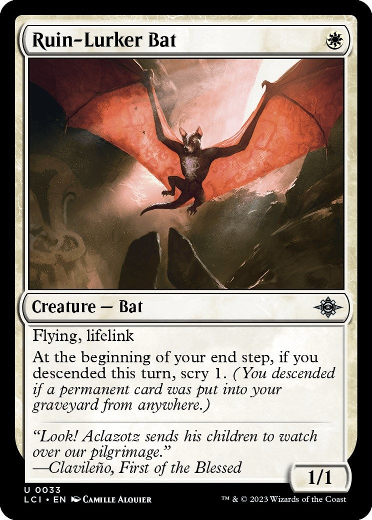 Image for Ruin-Lurker Bat (33) (The Lost Caverns of Ixalan) - Magic: The Gathering