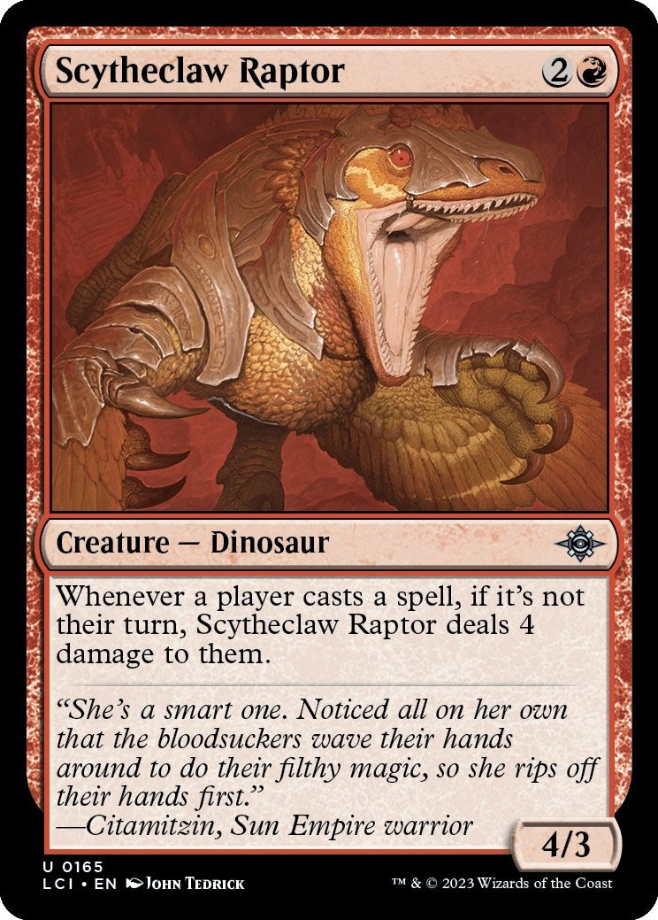 Image for Scytheclaw Raptor (165) (The Lost Caverns of Ixalan) - Magic: The Gathering