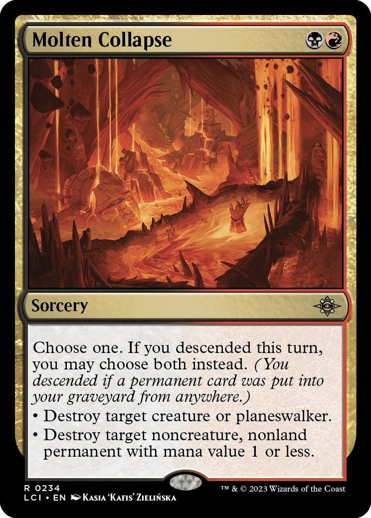 Image for Molten Collapse (234) (The Lost Caverns of Ixalan) - Magic: The Gathering