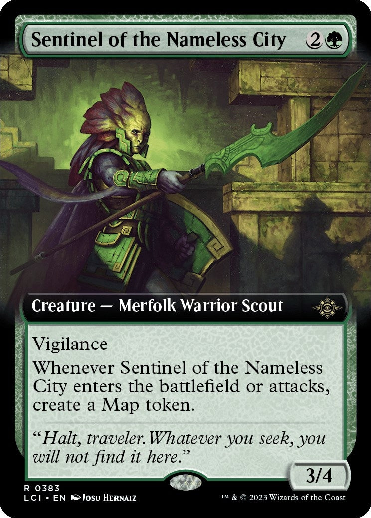 Image for Sentinel of the Nameless City (Extended Art) (383) (The Lost Caverns of Ixalan) - Magic: The Gathering