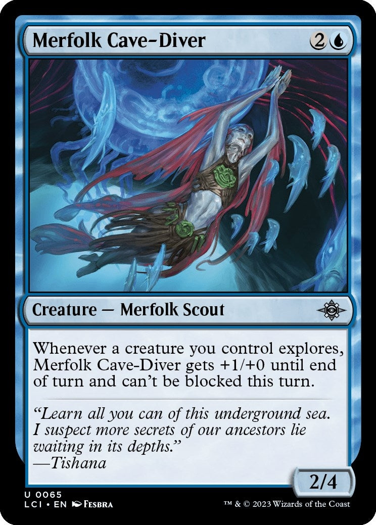 Image for Merfolk Cave-Diver (65) (The Lost Caverns of Ixalan) - Magic: The Gathering