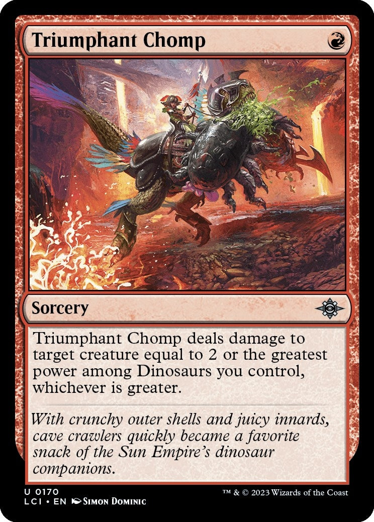 Image for Triumphant Chomp (170) (The Lost Caverns of Ixalan) - Magic: The Gathering