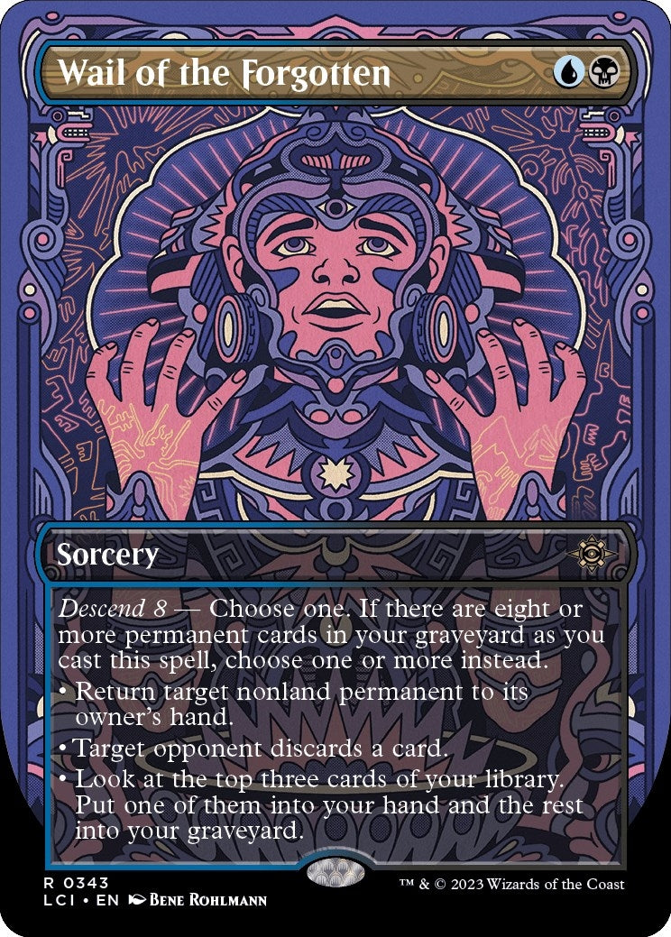 Image for Wail of the Forgotten (Borderless) (343) (The Lost Caverns of Ixalan) - Magic: The Gathering