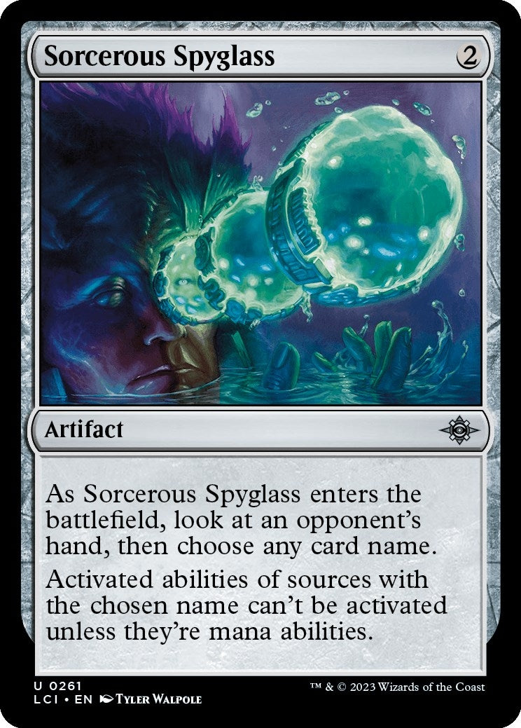 Image for Sorcerous Spyglass (261) (The Lost Caverns of Ixalan) - Magic: The Gathering