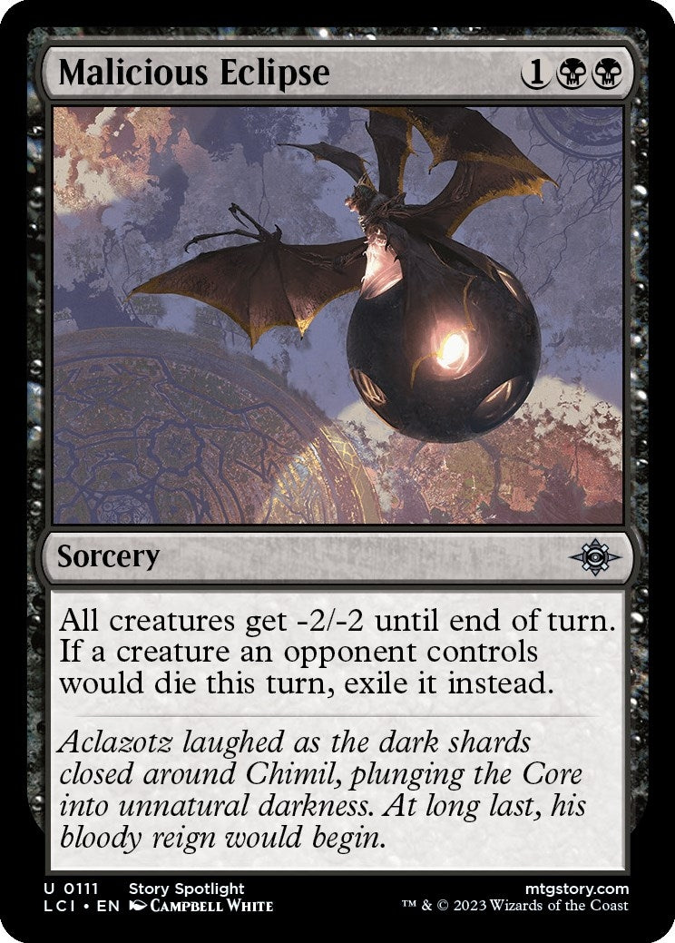 Image for Malicious Eclipse (111) (The Lost Caverns of Ixalan) - Magic: The Gathering