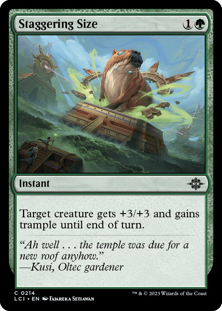 Image for Staggering Size (214) (The Lost Caverns of Ixalan) - Magic: The Gathering