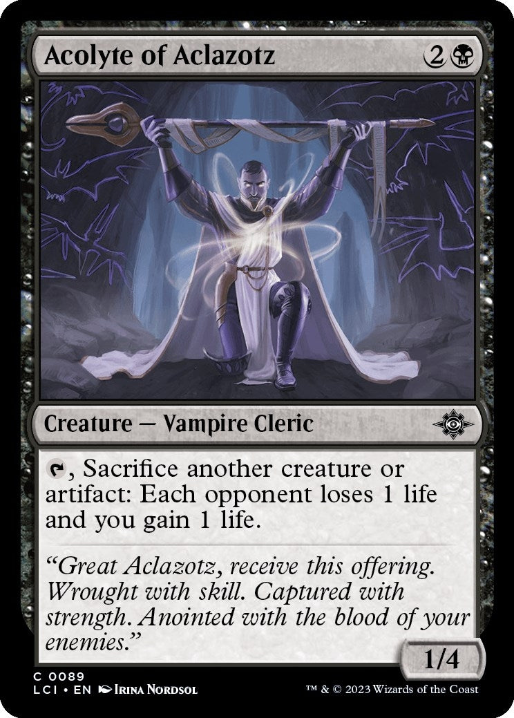 Image for Acolyte of Aclazotz (89) (The Lost Caverns of Ixalan) - Magic: The Gathering