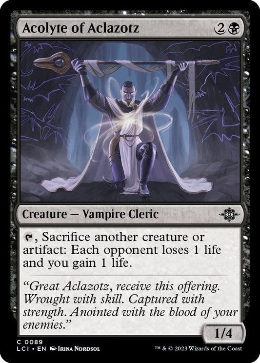 Image for Acolyte of Aclazotz (89) (The Lost Caverns of Ixalan) - Magic: The Gathering