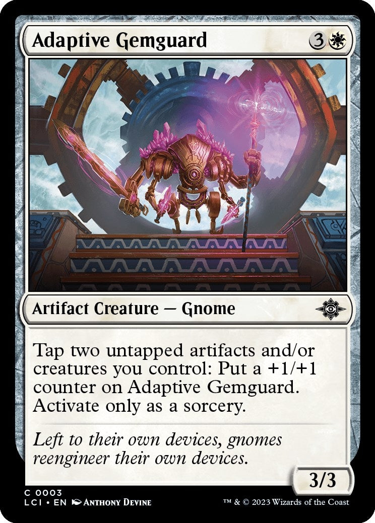 Image for Adaptive Gemguard (3) (The Lost Caverns of Ixalan) - Magic: The Gathering