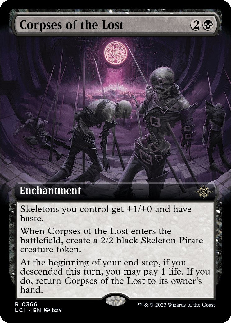 Image for Corpses of the Lost (Extended Art) (366) (The Lost Caverns of Ixalan) - Magic: The Gathering