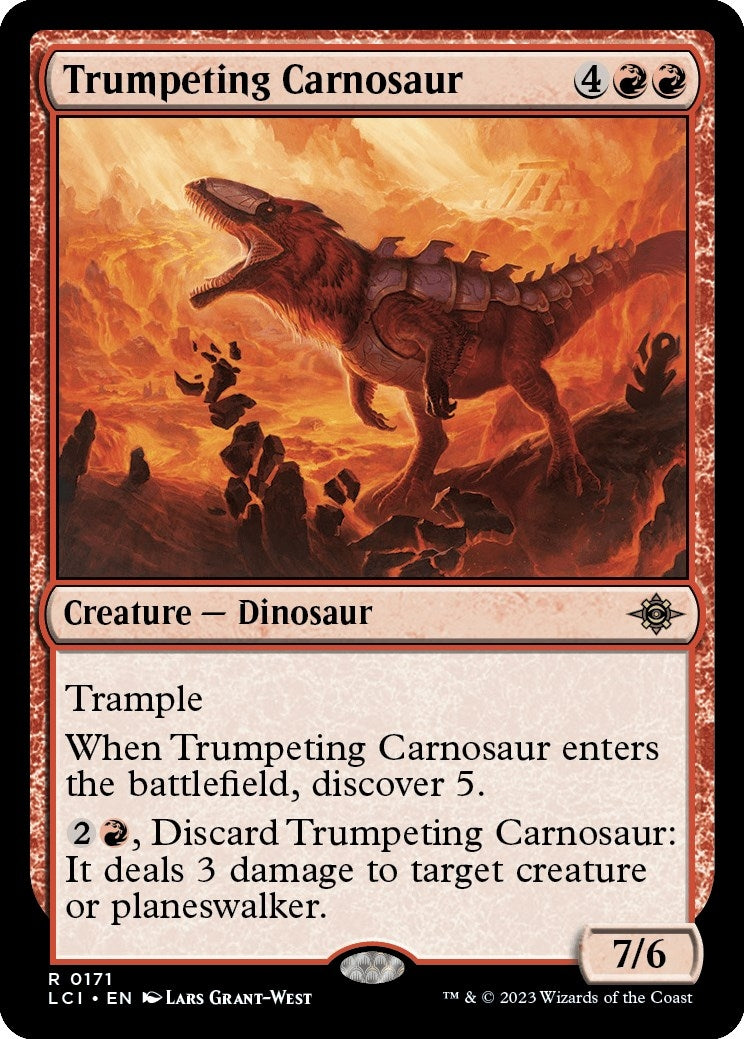 Image for Trumpeting Carnosaur (171) (The Lost Caverns of Ixalan) - Magic: The Gathering