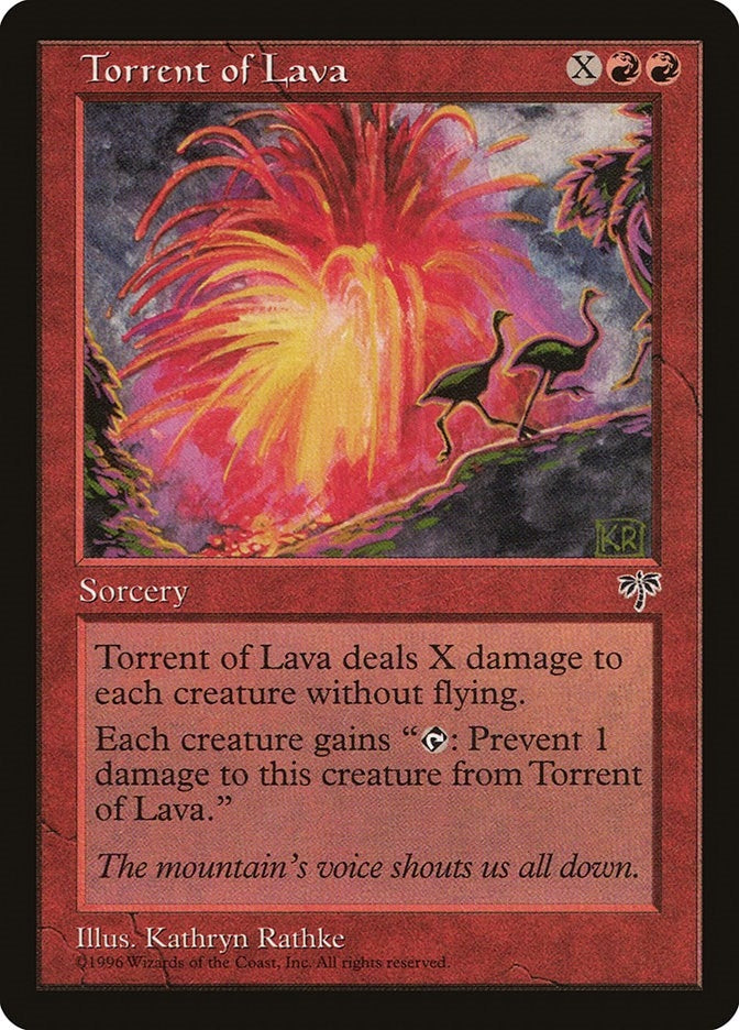 Image for Torrent of Lava (Mirage) - Magic: The Gathering
