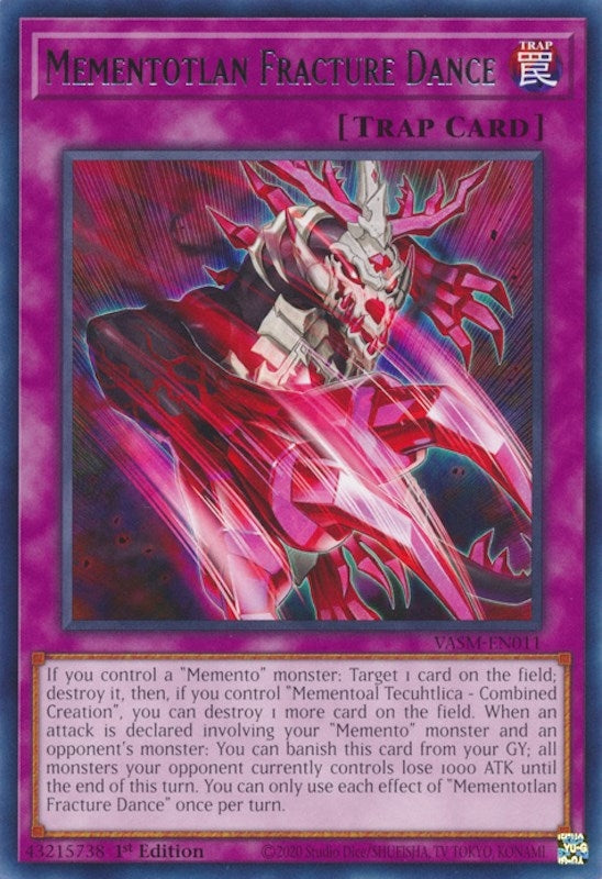 Image for Mementotlan Fracture Dance (VASM-EN011) (Valiant Smashers) - YuGiOh