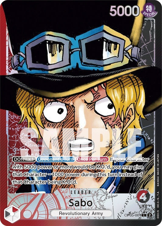 Sabo (001) (Alternate Art) (OP05-001) (Awakening of the New Era)