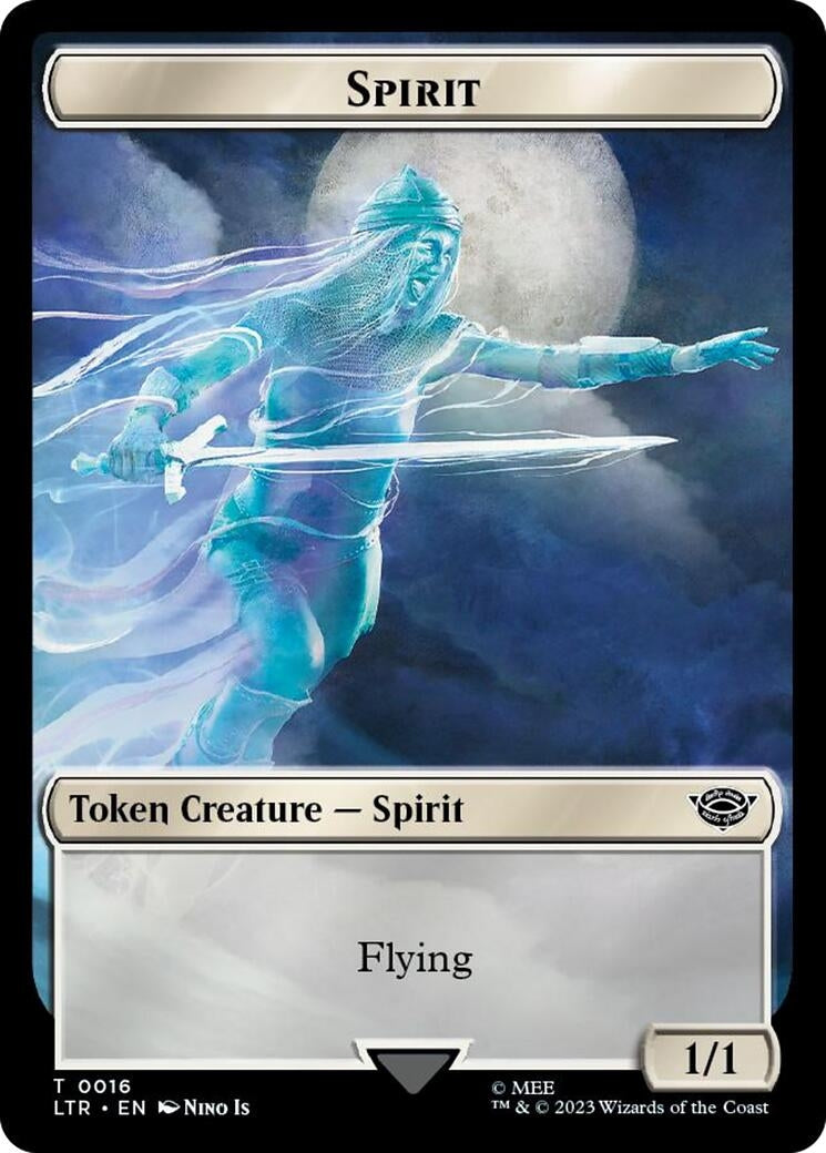 Image for Spirit // Food (0024) Double-Sided Token (Surge Foil) (16 // 24) (LTR) - Magic: The Gathering