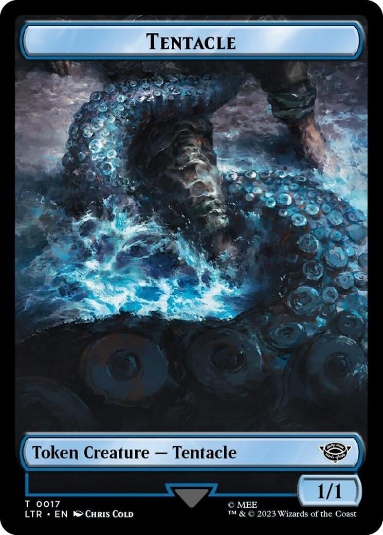 Image for Tentacle // Food (0023) Double-Sided Token (Surge Foil) (17 // 23) (LTR) - Magic: The Gathering