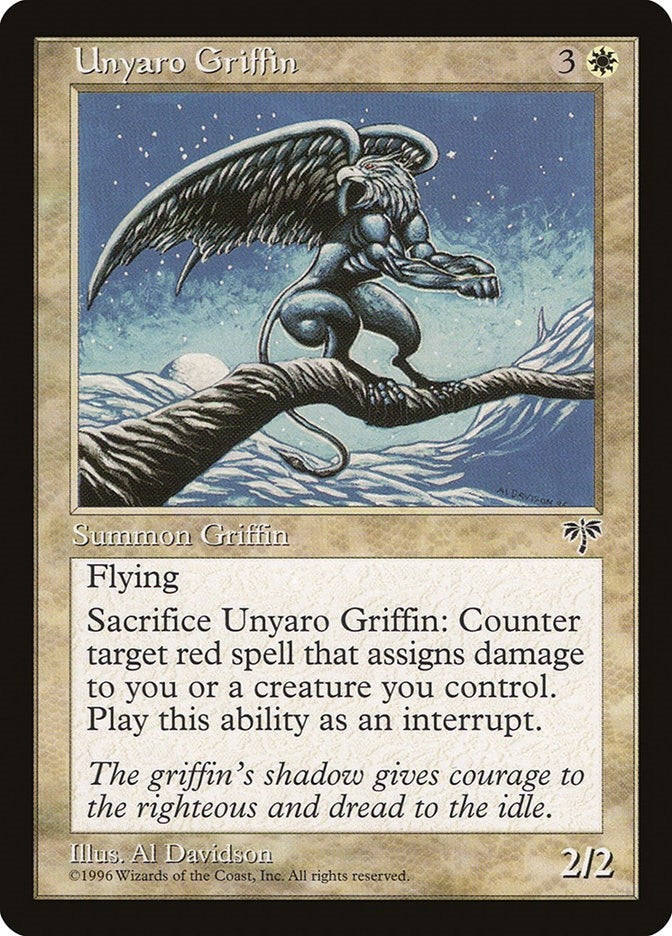 Image for Unyaro Griffin (Mirage) - Magic: The Gathering