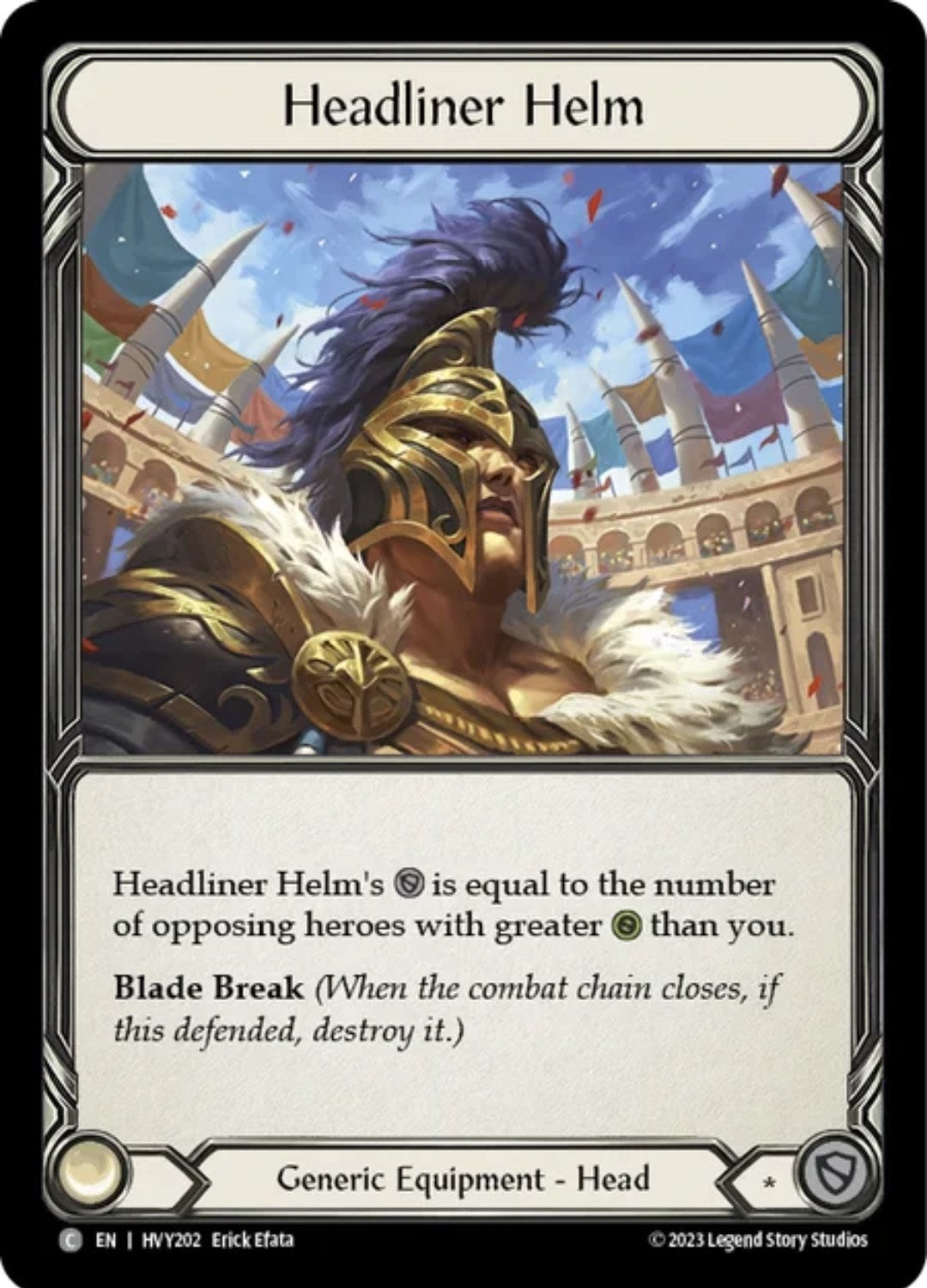 Image for Headliner Helm (HVY202) (Heavy Hitters) - Flesh and Blood TCG
