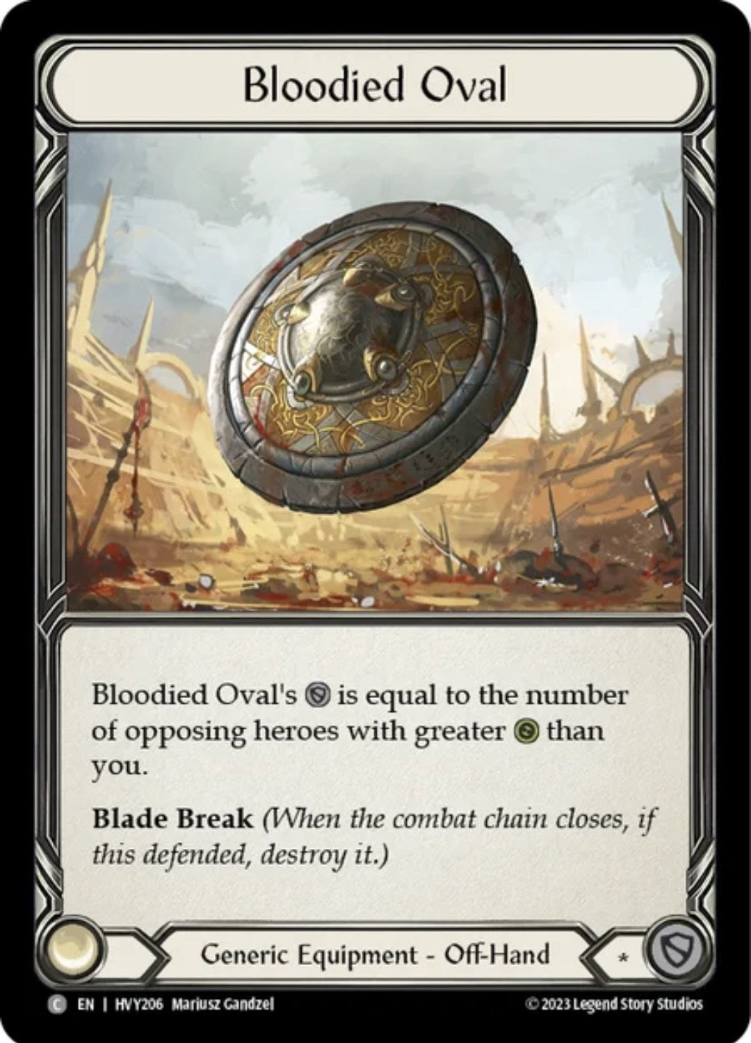 Image for Bloodied Oval (HVY206) (Heavy Hitters) - Flesh and Blood TCG