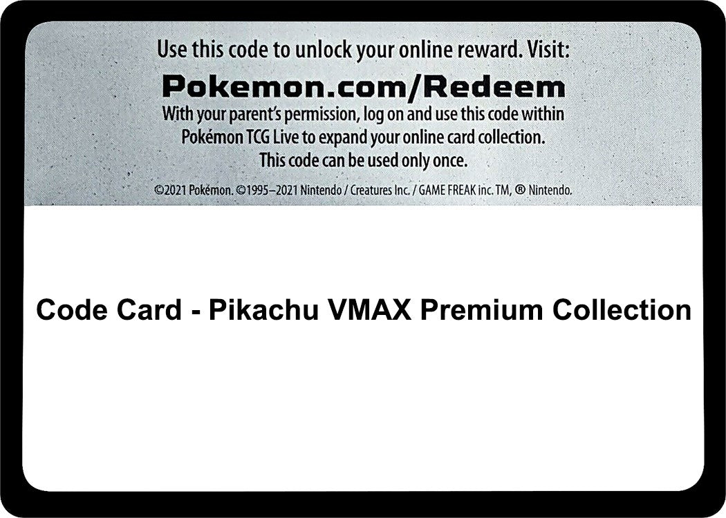 Code Card - Pikachu VMAX Premium Collection (Crown Zenith)