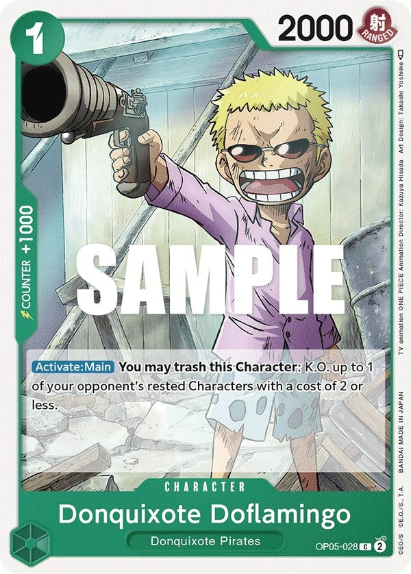 Image for Donquixote Doflamingo (028) (OP05-028) (Awakening of the New Era) - One Piece Card Game