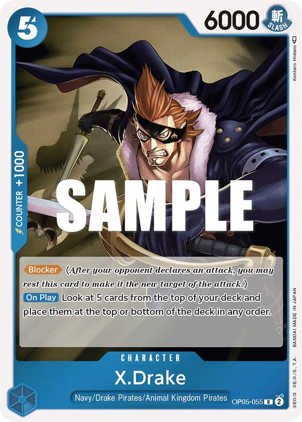 Image for X.Drake (OP05-055) (Awakening of the New Era) - One Piece Card Game