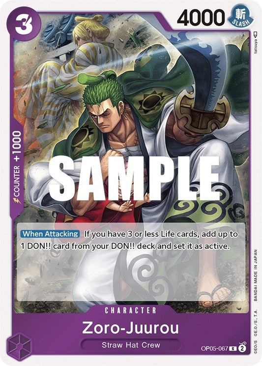 Image for Zoro-Juurou (OP05-067) (Awakening of the New Era) - One Piece Card Game