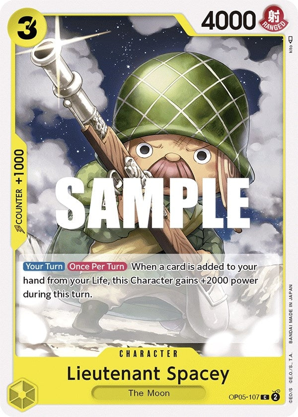 Image for Lieutenant Spacey (OP05-107) (Awakening of the New Era) - One Piece Card Game