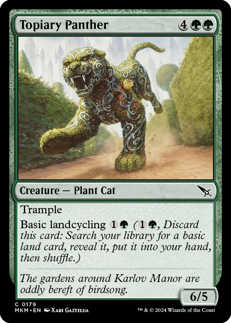 Image for Topiary Panther (179) (Murders at Karlov Manor) - Magic: The Gathering