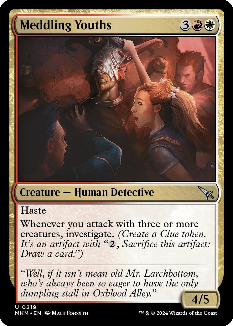 Image for Meddling Youths (219) (Murders at Karlov Manor) - Magic: The Gathering