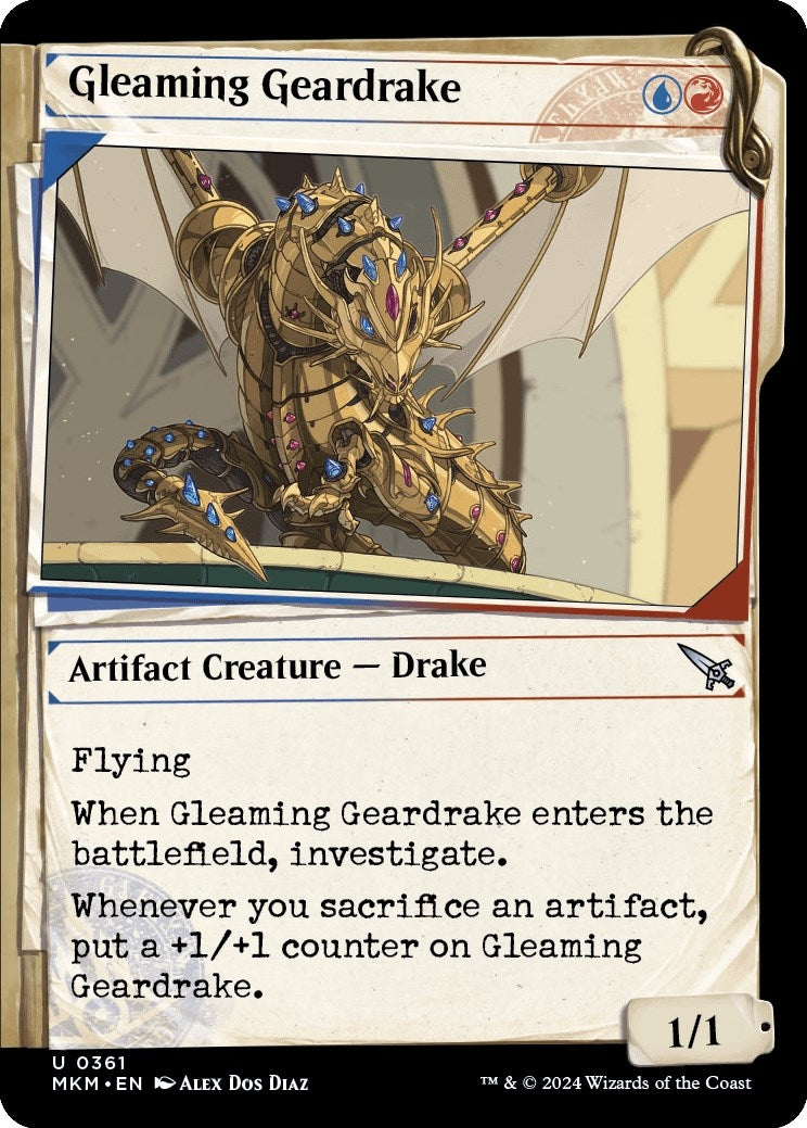 Image for Gleaming Geardrake (Showcase) (361) (Murders at Karlov Manor) - Magic: The Gathering