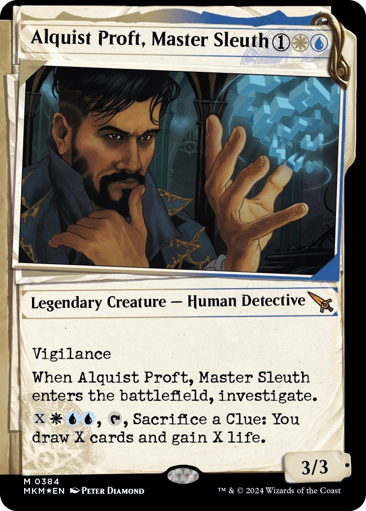 Image for Alquist Proft, Master Sleuth (Showcase) (Invisible Ink) (384) (Murders at Karlov Manor) - Magic: The Gathering