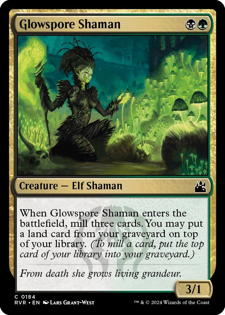 Glowspore Shaman (184) (Ravnica Remastered)