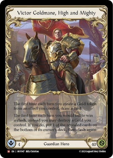 Image for Victor Goldmane, High and Mighty (HVY047) (Heavy Hitters) - Flesh and Blood TCG