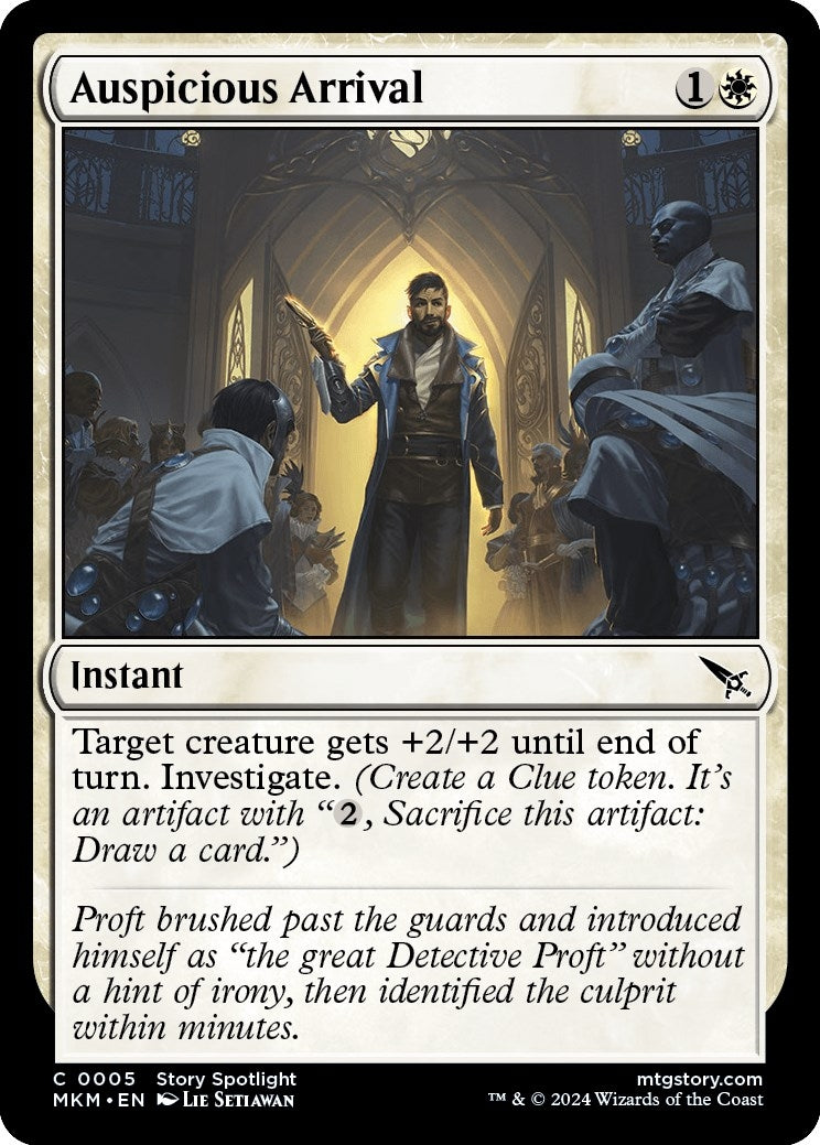 Image for Auspicious Arrival (5) (Murders at Karlov Manor) - Magic: The Gathering