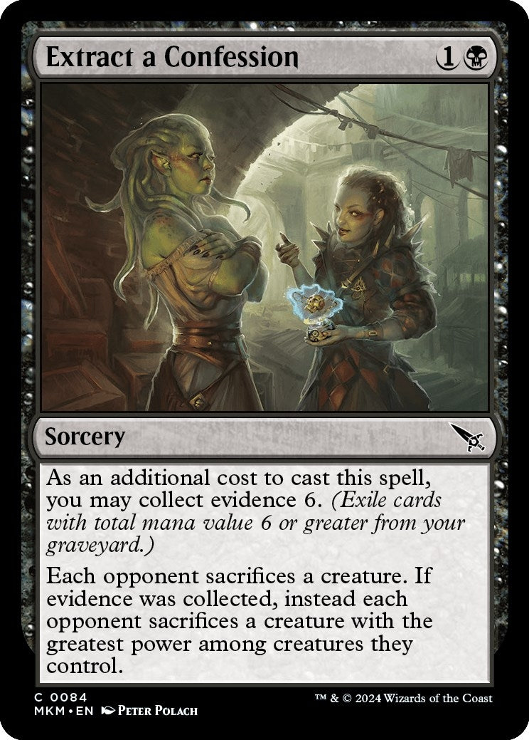 Image for Extract a Confession (84) (Murders at Karlov Manor) - Magic: The Gathering