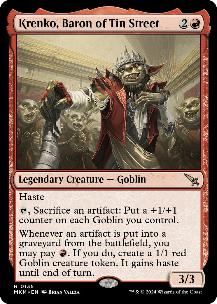 Image for Krenko, Baron of Tin Street (135) (Murders at Karlov Manor) - Magic: The Gathering