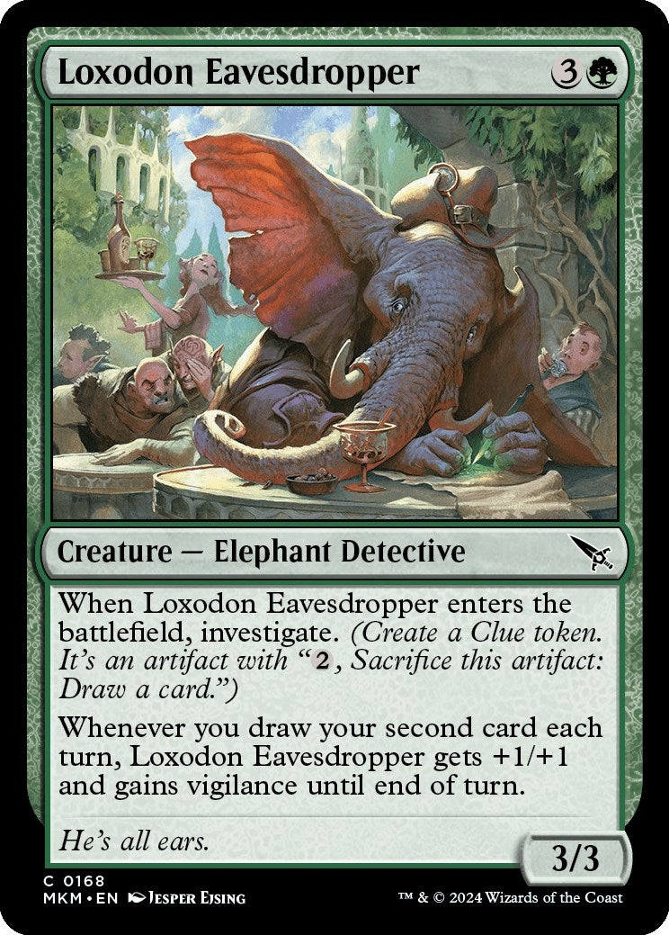 Image for Loxodon Eavesdropper (168) (Murders at Karlov Manor) - Magic: The Gathering