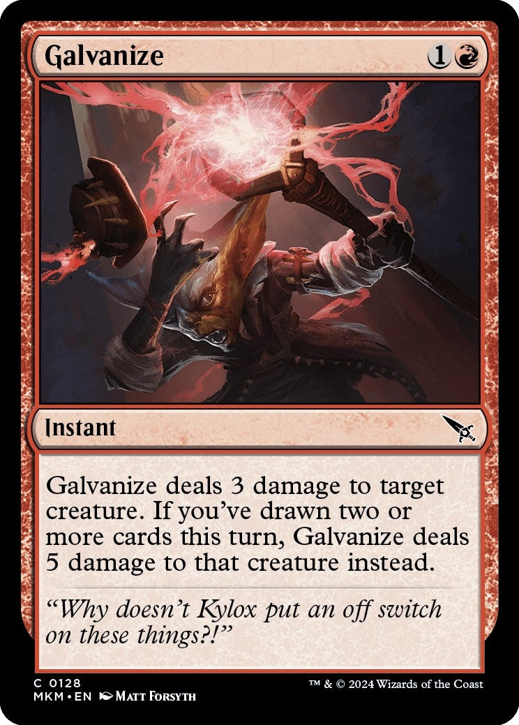 Image for Galvanize (128) (Murders at Karlov Manor) - Magic: The Gathering