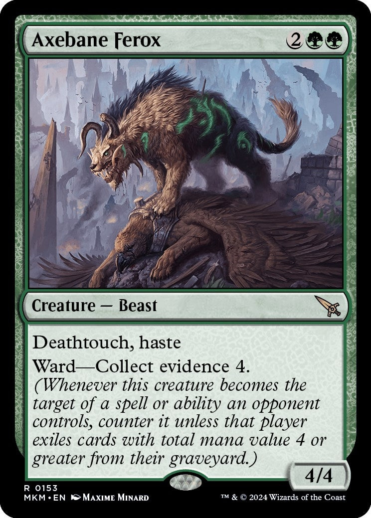 Image for Axebane Ferox (153) (Murders at Karlov Manor) - Magic: The Gathering