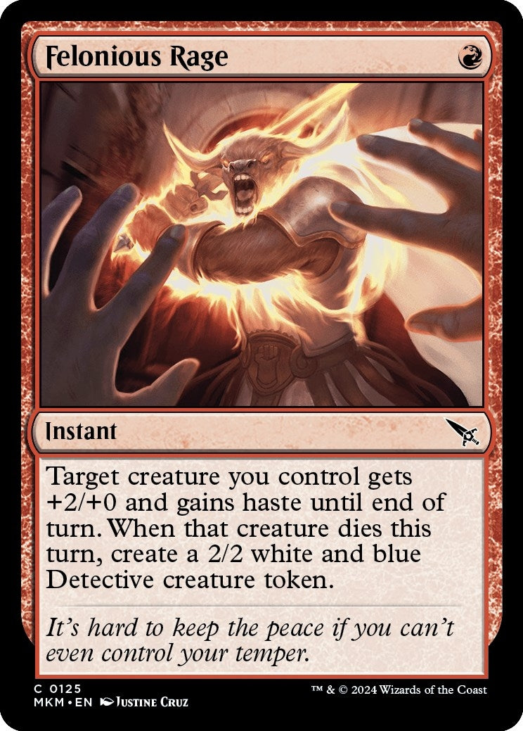 Image for Felonious Rage (125) (Murders at Karlov Manor) - Magic: The Gathering
