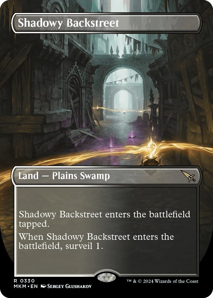 Image for Shadowy Backstreet (Borderless) (330) (Murders at Karlov Manor) - Magic: The Gathering