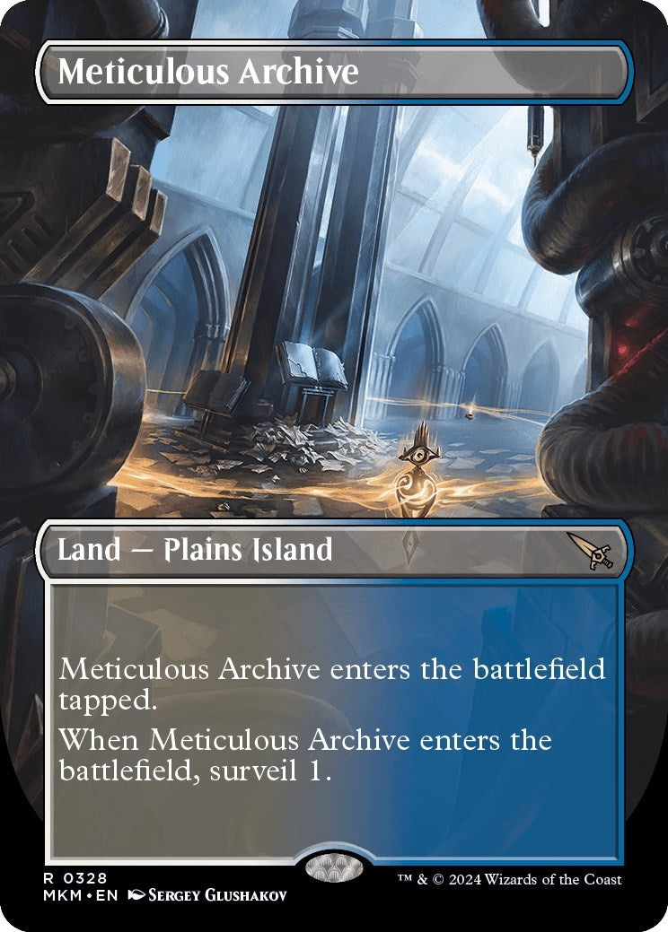 Image for Meticulous Archive (Borderless) (328) (Murders at Karlov Manor) - Magic: The Gathering