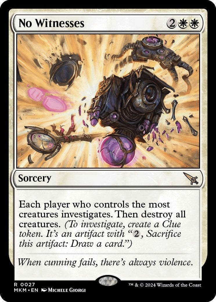 Image for No Witnesses (27) (Murders at Karlov Manor) - Magic: The Gathering