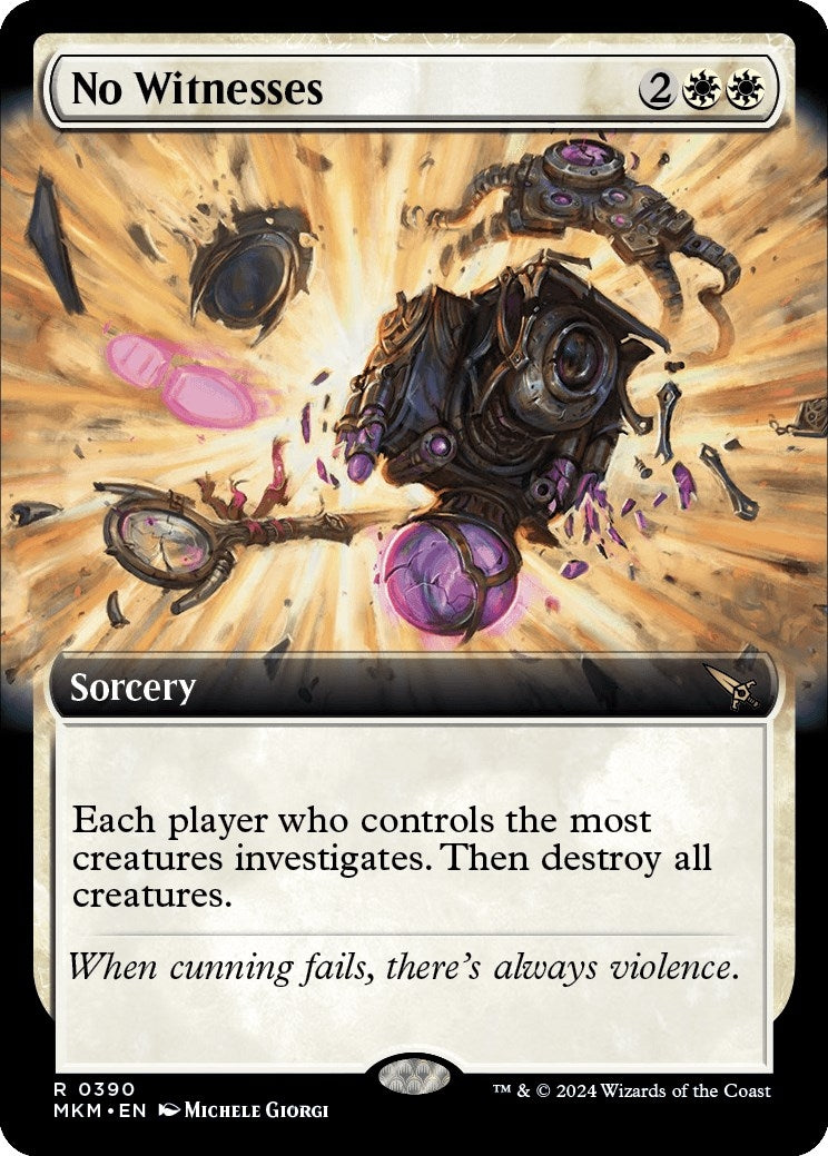 Image for No Witnesses (Extended Art) (390) (Murders at Karlov Manor) - Magic: The Gathering